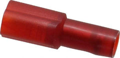 3M - 22 to 18 AWG, Nylon, Fully Insulated, Male Wire Disconnect - 3/16 Inch Wide Tab, Red, RoHS 2011/65/EU Compliant - Americas Tooling