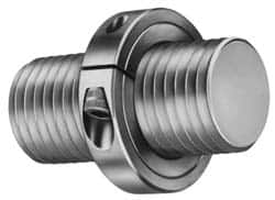 Climax Metal Products - 1-1/2-12 Thread, Stainless Steel, One Piece Threaded Shaft Collar - 2-3/8" Outside Diam, 9/16" Wide - Americas Tooling