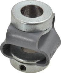 Huco - 3/8" Max Bore Diam, Flexible Flex P Double Loop Coupling - 27mm OD, Polyurethane - Americas Tooling