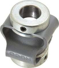 Huco - 3/8" Max Bore Diam, Flexible Flex P Double Loop Coupling - 27mm OD, Polyurethane - Americas Tooling