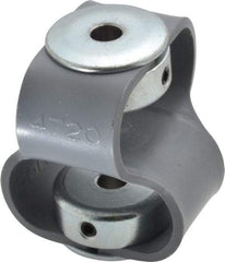 Huco - 1/4" Max Bore Diam, Flexible Flex P Double Loop Coupling - 48mm OD, Polyurethane - Americas Tooling