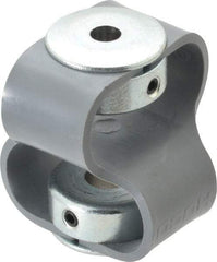 Huco - 3/8" Max Bore Diam, Flexible Flex P Double Loop Coupling - 48mm OD, Polyurethane - Americas Tooling