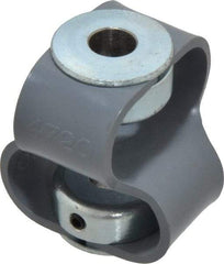 Huco - 3/8" Max Bore Diam, Flexible Flex P Double Loop Coupling - 48mm OD, Polyurethane - Americas Tooling