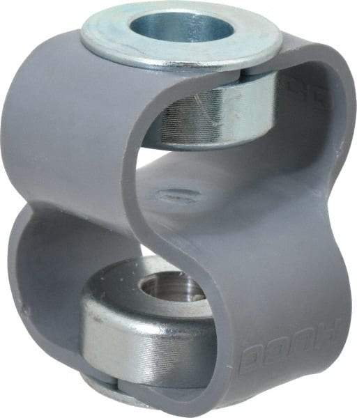 Huco - 1/2" Max Bore Diam, Flexible Flex P Double Loop Coupling - 48mm OD, Polyurethane - Americas Tooling