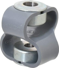 Huco - 1/2" Max Bore Diam, Flexible Flex P Double Loop Coupling - 54mm OD, Polyurethane - Americas Tooling