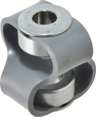 Huco - 5/8" Max Bore Diam, Flexible Flex P Double Loop Coupling - 54mm OD, Polyurethane - Americas Tooling