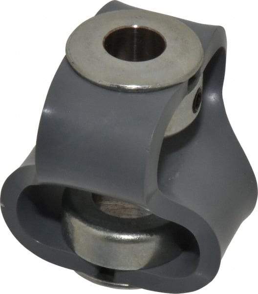 Huco - 5/8" Max Bore Diam, Flexible Flex P Double Loop Coupling - 56mm OD, Polyurethane - Americas Tooling