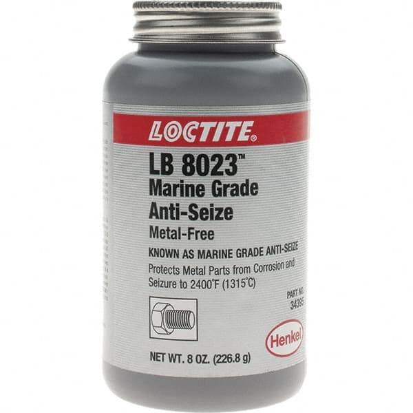 Loctite - 8 oz Brush Top Marine Grade Anti-Seize Lubricant - Calcium Sulfonate, 2,400°F - Americas Tooling