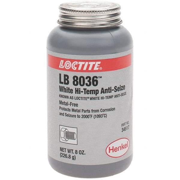 Loctite - 8 oz Brush Top High Temperature Anti-Seize Lubricant - Graphite, 2,000°F - Americas Tooling