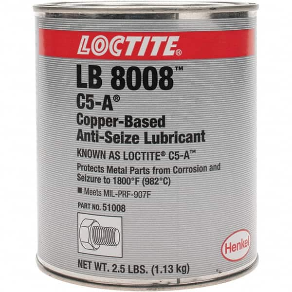 Loctite - 2.5 Lb Can Anti-Seize Lubricant - Copper, 1,800°F - Americas Tooling