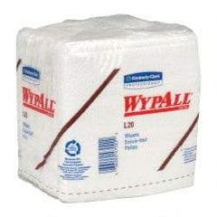 WypAll - L20 1/4 Fold General Purpose Wipes - Poly Pack, 12-1/2" x 12-1/2" Sheet Size, White - Americas Tooling