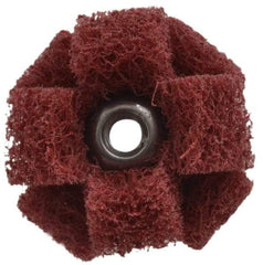 Standard Abrasives - 3" Diam Unmounted Buffing Wheel - 1 Ply, Scrubber Wheel, Medium Grade - Americas Tooling