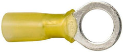 3M - 12-10 AWG Partially Insulated Crimp Connection Circular Ring Terminal - 3/8" Stud, Copper Contact - Americas Tooling