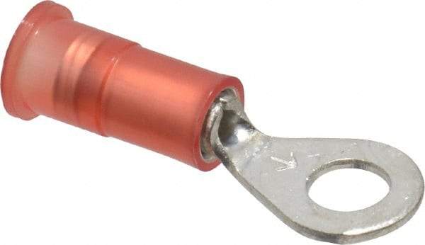 3M - 22-18 AWG Partially Insulated Crimp Connection Circular Ring Terminal - #8 Stud, Copper Contact - Americas Tooling