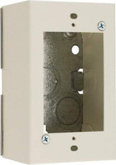 Wiremold - 1 Gang, (2) 1/2" Knockouts, Steel Rectangle Device Box - 4-5/8" Overall Height x 2-7/8" Overall Width x 1-3/4" Overall Depth - Americas Tooling