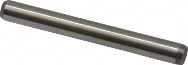 Made in USA - 1/8" Diam x 1-1/8" Pin Length 416 Stainless Steel Precision Dowel Pin - Passivated Finish, C 36-42 Hardness, 2 Beveled End - Americas Tooling