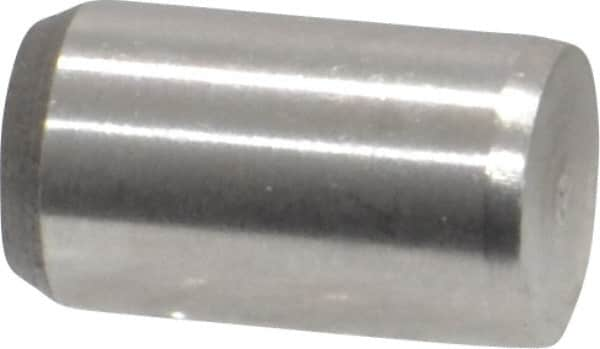 Made in USA - 1/4" Diam x 7/16" Pin Length 416 Stainless Steel Precision Dowel Pin - Passivated Finish, C 36-42 Hardness, 2 Beveled End - Americas Tooling