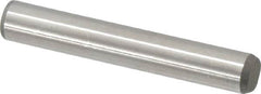 Made in USA - 5/16" Diam x 2" Pin Length 416 Stainless Steel Precision Dowel Pin - Passivated Finish, C 36-42 Hardness, 2 Beveled End - Americas Tooling