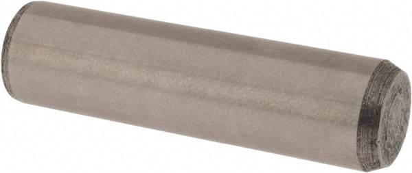 Made in USA - 3/8" Diam x 1-3/8" Pin Length 416 Stainless Steel Precision Dowel Pin - Passivated Finish, C 36-42 Hardness, 2 Beveled End - Americas Tooling