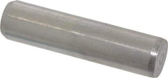 Made in USA - 3/8" Diam x 1-1/2" Pin Length 416 Stainless Steel Precision Dowel Pin - Passivated Finish, C 36-42 Hardness, 2 Beveled End - Americas Tooling