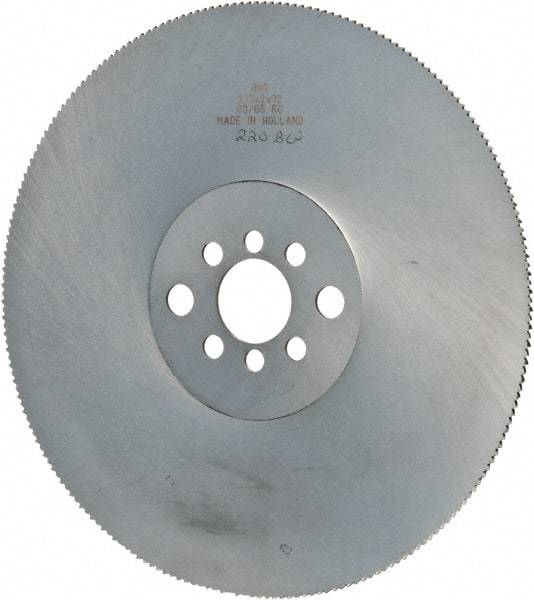 Kinkelder Saw - 225mm Blade Diam, 220 Teeth, High Speed Steel Cold Saw Blade - 32mm Arbor Hole Diam, 2mm Blade Thickness - Americas Tooling