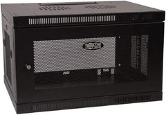 Tripp-Lite - 23-1/2" Overall Width x 6" Rack Height x 17-1/2" Overall Depth Data Cable Enclosure - 200 Lb Capacity, Black - Americas Tooling