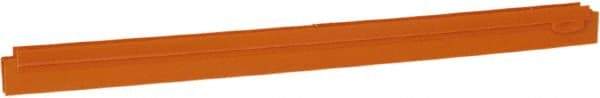 Vikan - 24" Rubber Blade Squeegee Refill - Double Edge, Orange, Plastic Holder - Americas Tooling