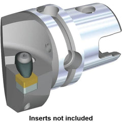 Kennametal - Left Hand Cut, Size KM40, CN.. Insert Compatiblity, Internal or External Modular Turning & Profiling Cutting Unit Head - 27mm Ctr to Cutting Edge, 45mm Head Length, Through Coolant, Series Kenclamp - Americas Tooling