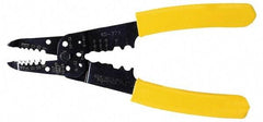 Ideal - 18 to 8 AWG Capacity Wire Stripper/Crimper - 8-3/4" OAL, Plastic Cushion Handle - Americas Tooling