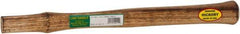 Made in USA - 18" Long Replacement Handle for Ball Pein, Machinist & Riveting Hammers - 1-3/16" Eye Length x 11/16" Eye Width, Hickory, Material Grade Type B - Americas Tooling