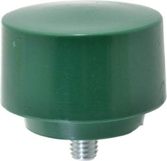 NUPLA - 2-1/2" Face Diam, Grade Tough, Green Hammer Tip/Face - Plastic - Americas Tooling