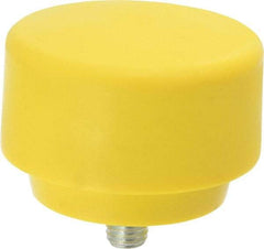 NUPLA - 3" Face Diam, Grade Extra Hard, Yellow Hammer Tip/Face - Plastic - Americas Tooling