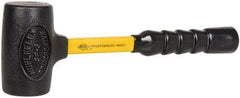 NUPLA - 3 Lb Head 2-3/8" Face Nonmarring Hammer - 12" OAL, Fiberglass Handle - Americas Tooling