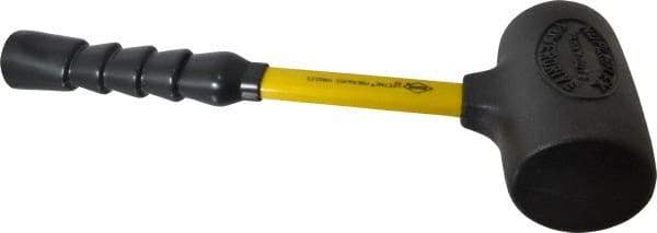 NUPLA - 4 Lb Head 2-3/4" Face Nonmarring Hammer - 13" OAL, Fiberglass Handle - Americas Tooling