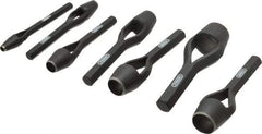 General - 7 Piece, 1/4 to 1", Arch Punch Set - Comes in Vinyl Roll - Americas Tooling