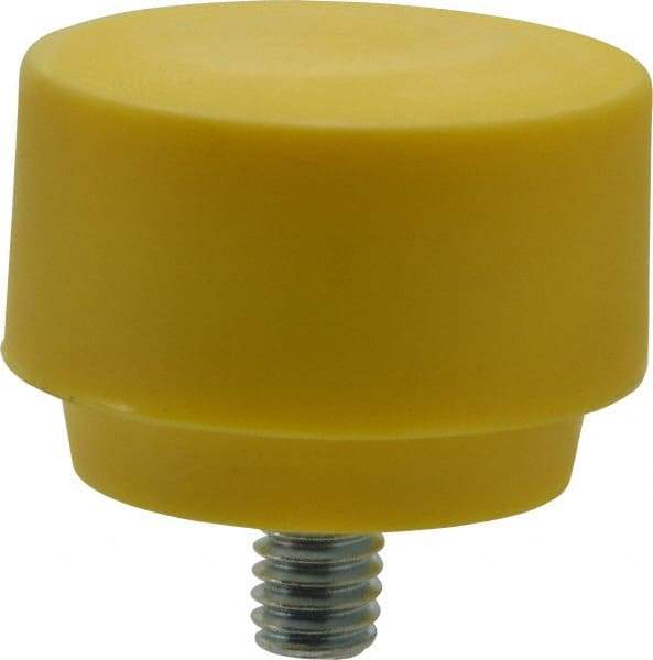 NUPLA - 1-1/2" Face Diam, Grade Extra Hard, Yellow Hammer Tip/Face - Plastic - Americas Tooling