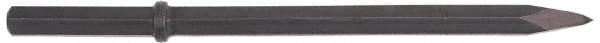 Ingersoll-Rand - 14" OAL, 1-1/8" Shank Diam, Moil Point Chisel - Hex Drive, Hex Shank, Steel - Americas Tooling