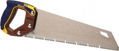 Irwin - 15" High Carbon Steel Blade Carpenter Saw - Wood Handle, ProTouch Handle over Hardwood, 18-1/2" OAL - Americas Tooling