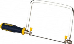 Irwin - 6-1/2" HSS Blade Coping Saw - 2-Part Polymer Handle, Triangular ProTouch, 13-3/16" OAL, 5-1/2" Throat Depth - Americas Tooling