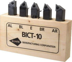 Borite - 3/8 Inch Inscribed Circle, 5/8 Inch Shank Square, AL, AR, BL, BR and E Toolholder Style, Indexable Insert Tool Bit Set - TT Insert Style Compatibility - Americas Tooling