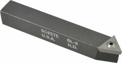 Borite - 3/8 Inch Inscribed Circle, 1/2 Inch Shank Square, BL, Left Hand, Carbide Indexable Lead Angle Facing Insert Tool Bit - TT 321 Insert Style Compatibility - Americas Tooling