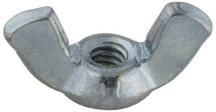Value Collection - #6-32 UNC, Steel Standard Wing Nut - Grade 2, 0.72" Wing Span, 0.41" Wing Span - Americas Tooling