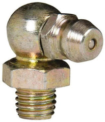 Value Collection - 90° Head Angle, 1/4-28 Steel Standard Grease Fitting - 9.53mm Hex - Americas Tooling