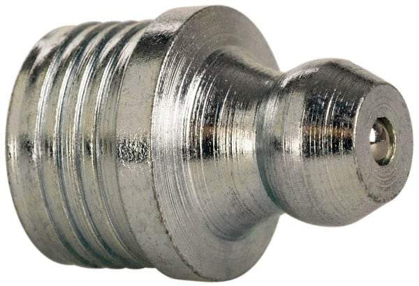 Value Collection - Straight Head Angle, 3/8 Thread Steel Drive-In Grease Fitting - Americas Tooling