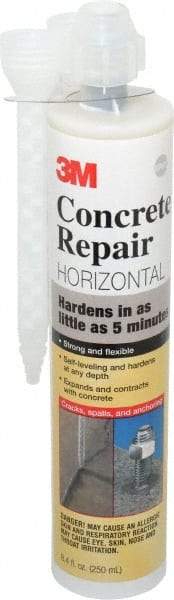 3M - 8.4 oz Cartridge Gray Urethane Filler/Repair Caulk - -60 to 250°F Operating Temp, 4 min Tack Free Dry Time, 1 hr Full Cure Time, Series 600 - Americas Tooling