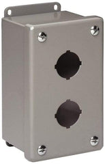 Cooper B-Line - 1 Hole, 1.203 Inch Hole Diameter, Stainless Steel Pushbutton Switch Enclosure - 4 Inch High x 3-1/4 Inch Wide x 3 Inch Deep, 12, 13 NEMA Rated - Americas Tooling