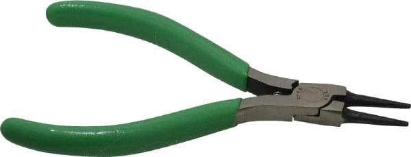 Xcelite - 4-1/2" OAL, 7/8" Jaw Length x 7/16" Jaw Width, Long Nose Side Cutting Round Nose Pliers - Standard Jaw, Standard Head, ESD Cushion Handles, with Spring - Americas Tooling