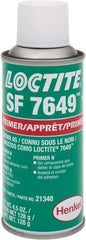 Loctite - 4.5 Fluid Ounce Can, Green, Liquid Primer - Series 7649 - Americas Tooling