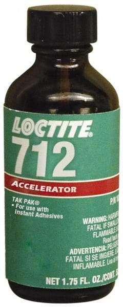 Loctite - 1.75 Fluid Ounce, Clear Adhesive Accelerator - For Use with Instant Adhesive - Americas Tooling