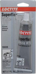 Loctite - 80 mL Tube White RTV Silicone Joint Sealant - 30 min Tack Free Dry Time, 24 hr Full Cure Time, Series 135 - Americas Tooling